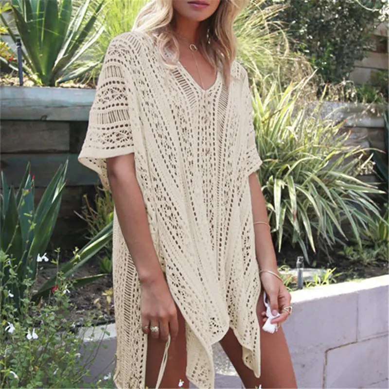 Sexy Beach Cover up Crochet Robe de Plage Pareos for Women Swim Wear Saida de Praia Beachwear Coverups beach cover