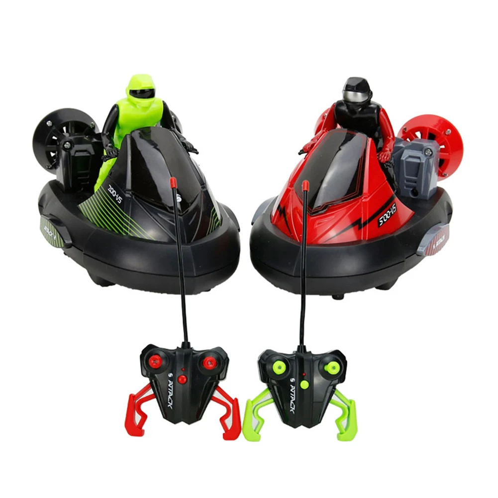 

2Pcs Stunt Remote Control Racer Battle Bumper Car with Drivers Toy Kids RC Toys random color YH-17