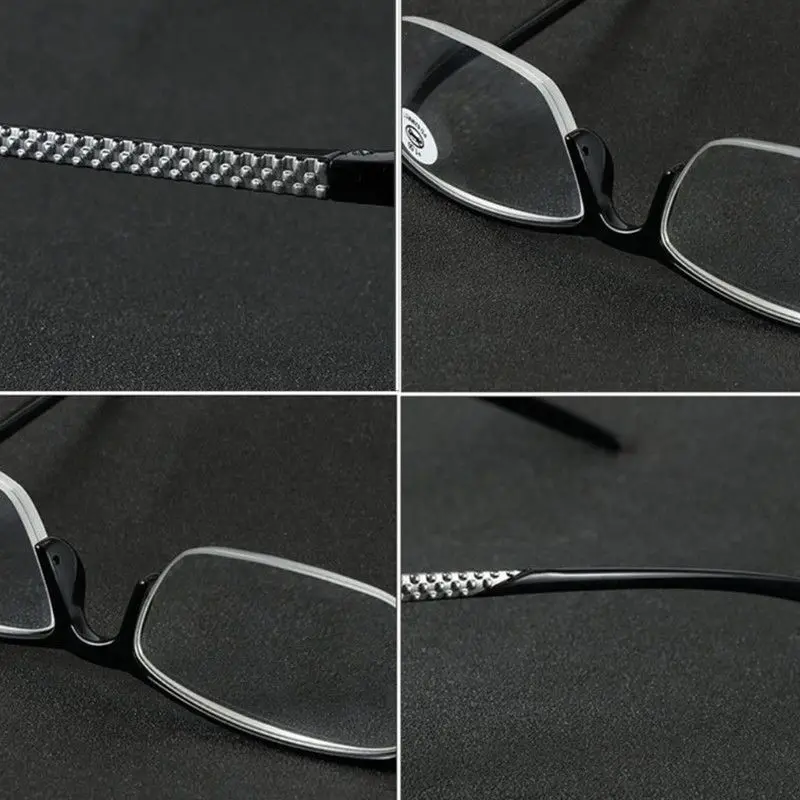 Унисекс очки для чтения, очки для дальнозоркости, полная оправа+ 1,0 до+ 3,5, Portabl