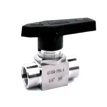 Нержавеющая сталь 304 игольчатый клапан 1/8 ''1/4'' 1/2 ''женский SS304 для воды, газа, масла Q11SA