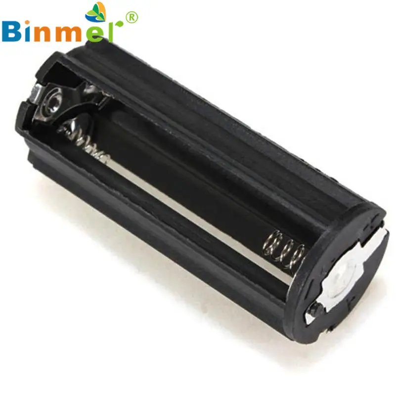 

HL Black Cylindrical 3 AAA Plastic Battery Holder Adapter Case Box Flashlight Lamp May 23