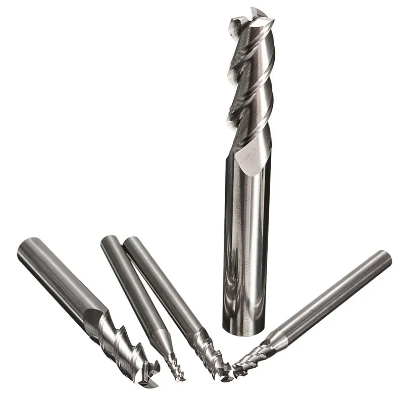 

5Pcs/set 3 Flute 2-8mm Tungsten Carbide End Mill Printed Cutter For Aluminum Milling Cutter 2/3/4/6/8mm NEW