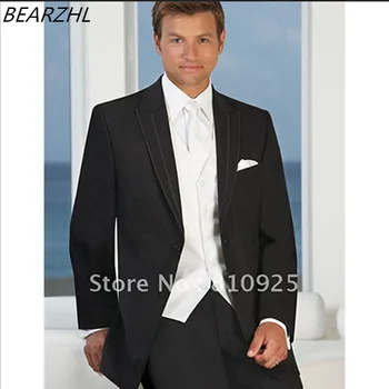 

wedding tuxedos for men suit 3 piece suits groom wear black 2020 prom dress