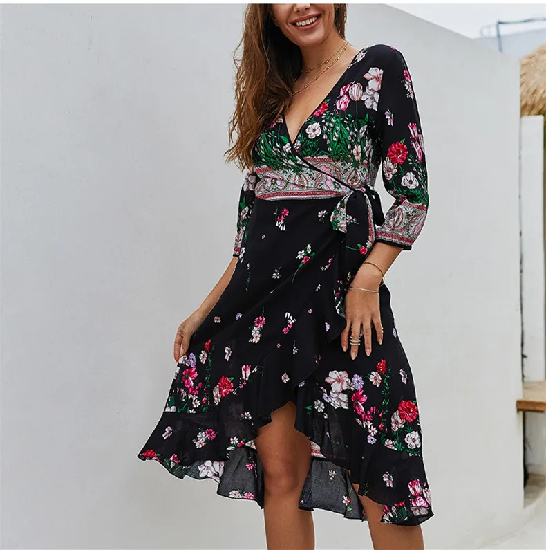 

Lace Dress Cotton None Longo 2019 Polyester Women Dress Vadim Vestidos Mujer Free Shipping Clothing New Spring Hot Print Long