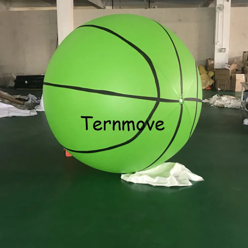 

inflatable basket ball for decoration helium balloon with logo for sport event Inflatable basketball balloon for advertising