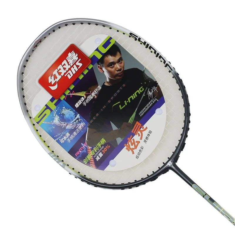 DHS مضرب بدمنتون طلقة واحدة كامل الكربون واحد مضرب بدمنتون S803 الهواة صغار الريشة Raquets