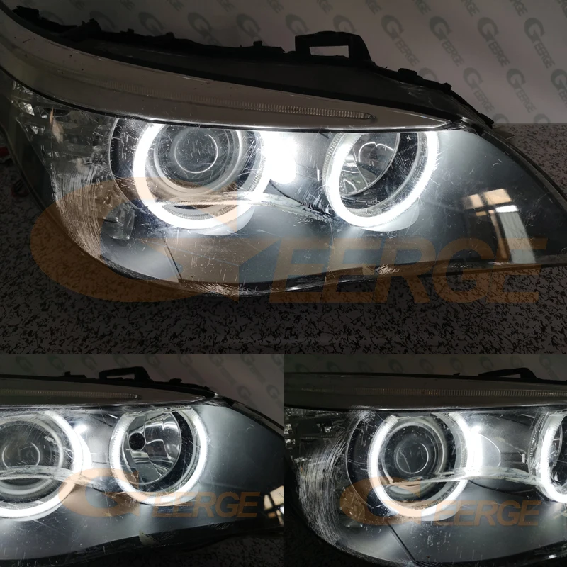 Для BMW E60 E61 LCI 528i 530i 535i 550i M5 2007-2010 галогенная фара отличное Ультра яркое освещение CCFL ангельские глазки комплект