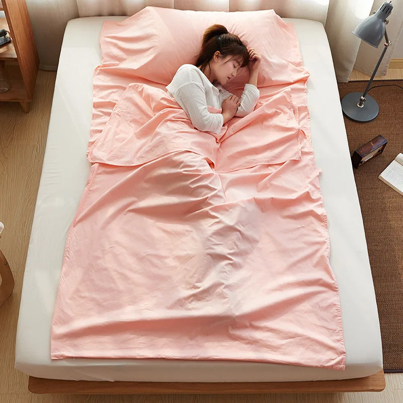 Переносные спальные мешки FUTON 5 цветов для взрослых все простыня кемпинга