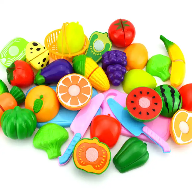 comida de plastico para niños