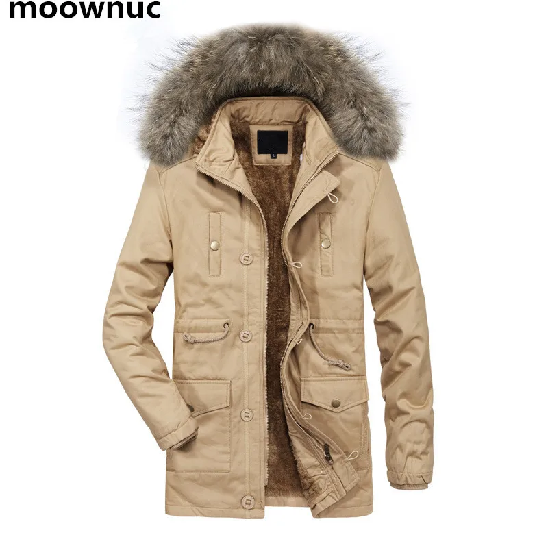 2018 nieuwe Parka Heren Jassen Winter dikke thermische Jas Mannen Slim fit Fur Kapmantel Casual Mens Parka windbreakers mannelijke m-3XL