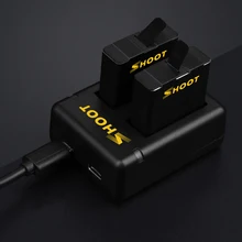 Новый двойной порт для GoPro Hero 5 зарядное устройство с 2 шт. 1220 мАч Аккумулятор для GoPro Hero 5 Аксессуары