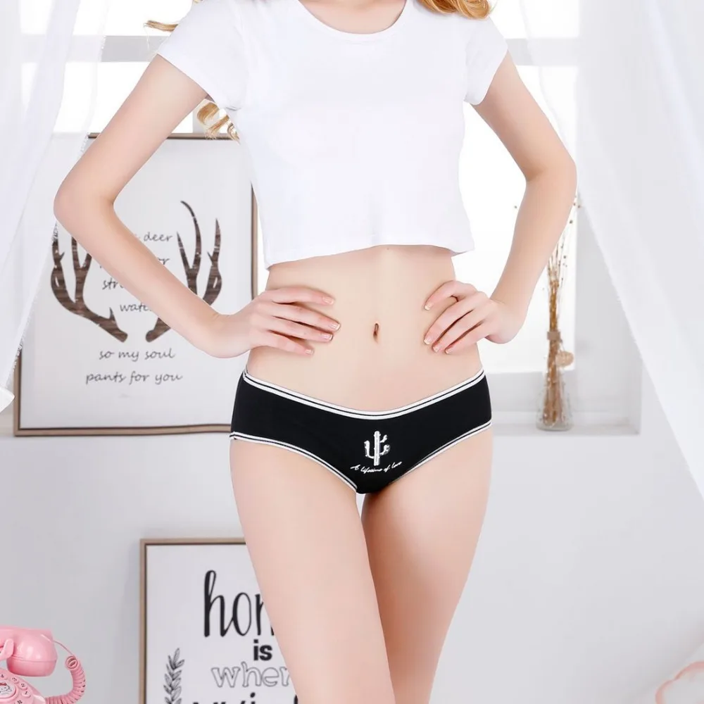 Новые трусы женское нижнее белье женские хлопковые с принтом бесшовные Cueca Calcinhas