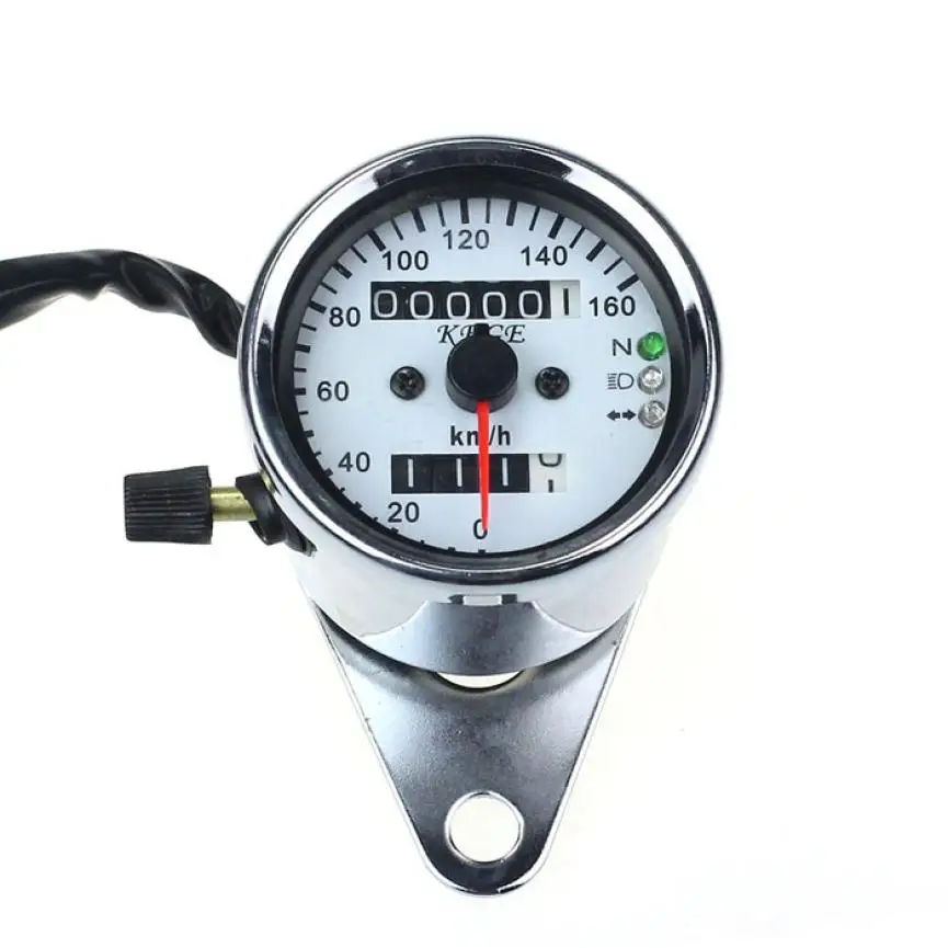 

Franchise 100% NEW Motorcycle Dual Odometer Speedometer Gauge LED Backlight Signal Light monitor existence chromatic #0419