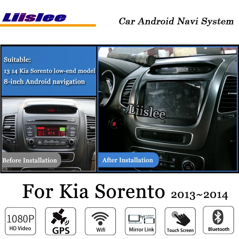 Liislee Car Android GPS Navi Map Navigation System For Kia Sorento 2013