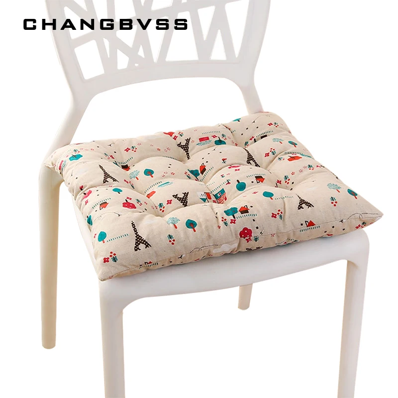 40*40 см дешевая мягкая домашняя офисная льняная уличная квадратная хлопковая подушка для сиденья утолщенная подушка для ягодиц Подушка для стула Cojines Decorativos