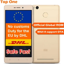 Original Xiaomi Redmi 3 Pro Prime 3G RAM 32G ROM Fingerprint ID Snapdragon 616 Octa Core 13MP 4100 mAh 5" 1280X720 FDD LTE(China (Mainland))