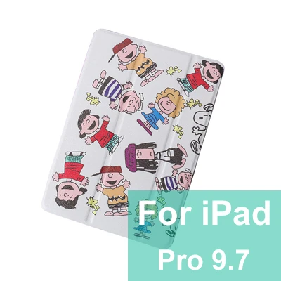 Чехол для fundas iPad pro 10,5 дюймов милый мультяшный принт PU+ мягкая задняя крышка из ТПУ для iPad pro 9," умный чехол с функцией автоматического пробуждения/сна - Цвет: For IPad pro 9.7