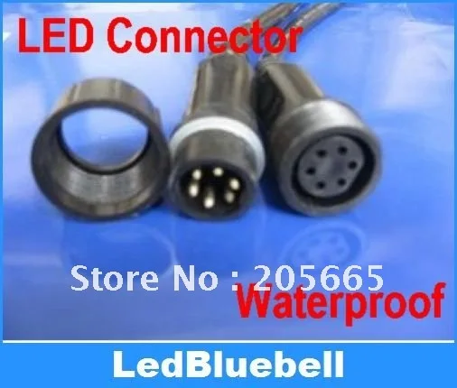 

6-core LED connector, waterproof sockets, waterproof connector