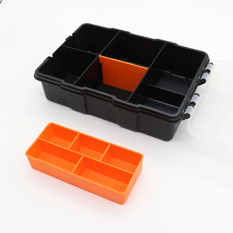 Plastic parts box packing  tool   bait  hardware fittings  frosted plastic screw receive a case small tool chest
