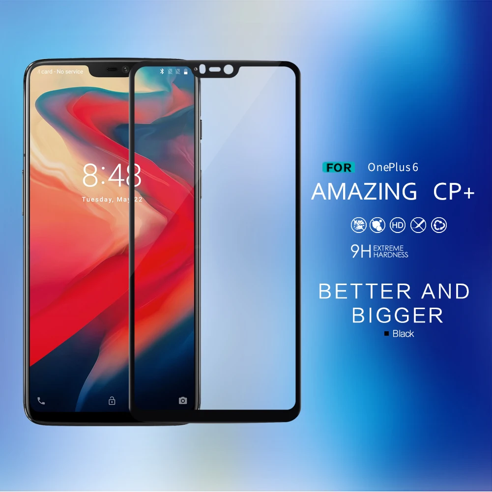 OnePlus 6 закаленное стекло OnePlus 6 стекло Nillkin CP+ 2.5D полное покрытие протектор экрана для One Plus 6 OnePlus6