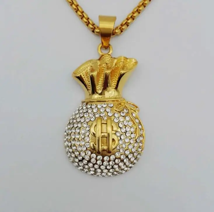 Buy Titanium Steel/Stainless Steel Dollar Money Bag