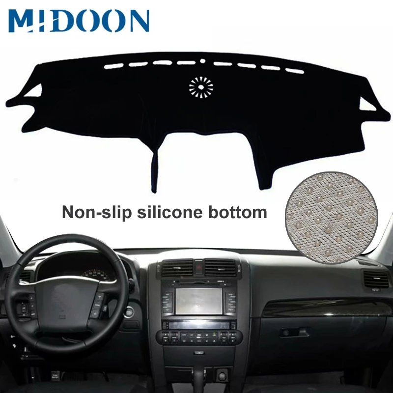 For Kia Mohave/ Borrego 2008-2018 Car Styling Covers Dashmat Dash Mat Sun Shade Dashboard Cover Capter Custom 2009 2010 photo