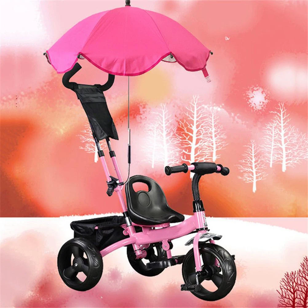 

Kids Baby Sun Umbrella Parasol Buggy Pushchair Pram Stroller Shade Canopy Baby Stroller Accessories Adjustable Rain Covers