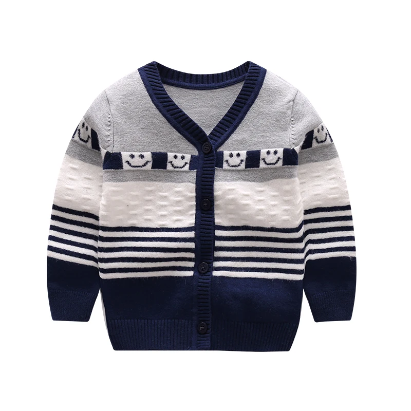 Мягкий Вязаный детский свитер; свитера в полоску для новорожденных девочек; хлопковый Повседневный Кардиган для младенцев; свитер для мальчиков; одежда для малышей на зиму и весну