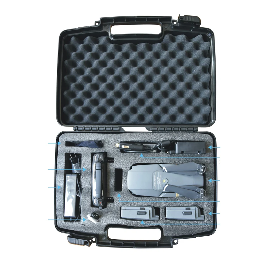 

New Mavic Pro Black Backpack Waterproof Protective Portable Aluminum Box Case Stronge Protection for DJI Mavic Pro rc drone