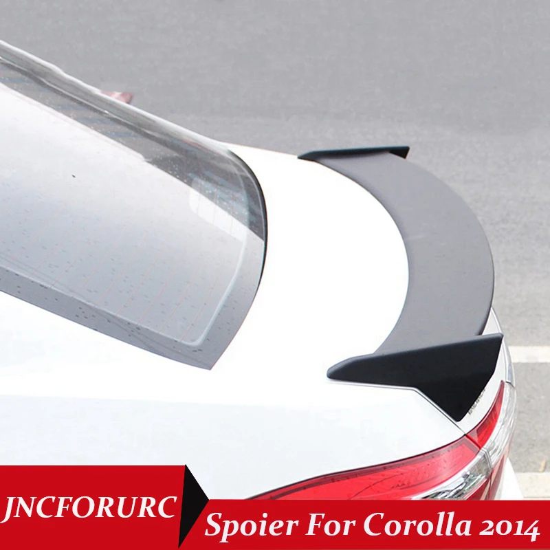 Buy JNCFORURC Rear Trunk Car Spoilers Wings For Toyota Corolla 2014 2015 2016 TRD Style ABS Car
