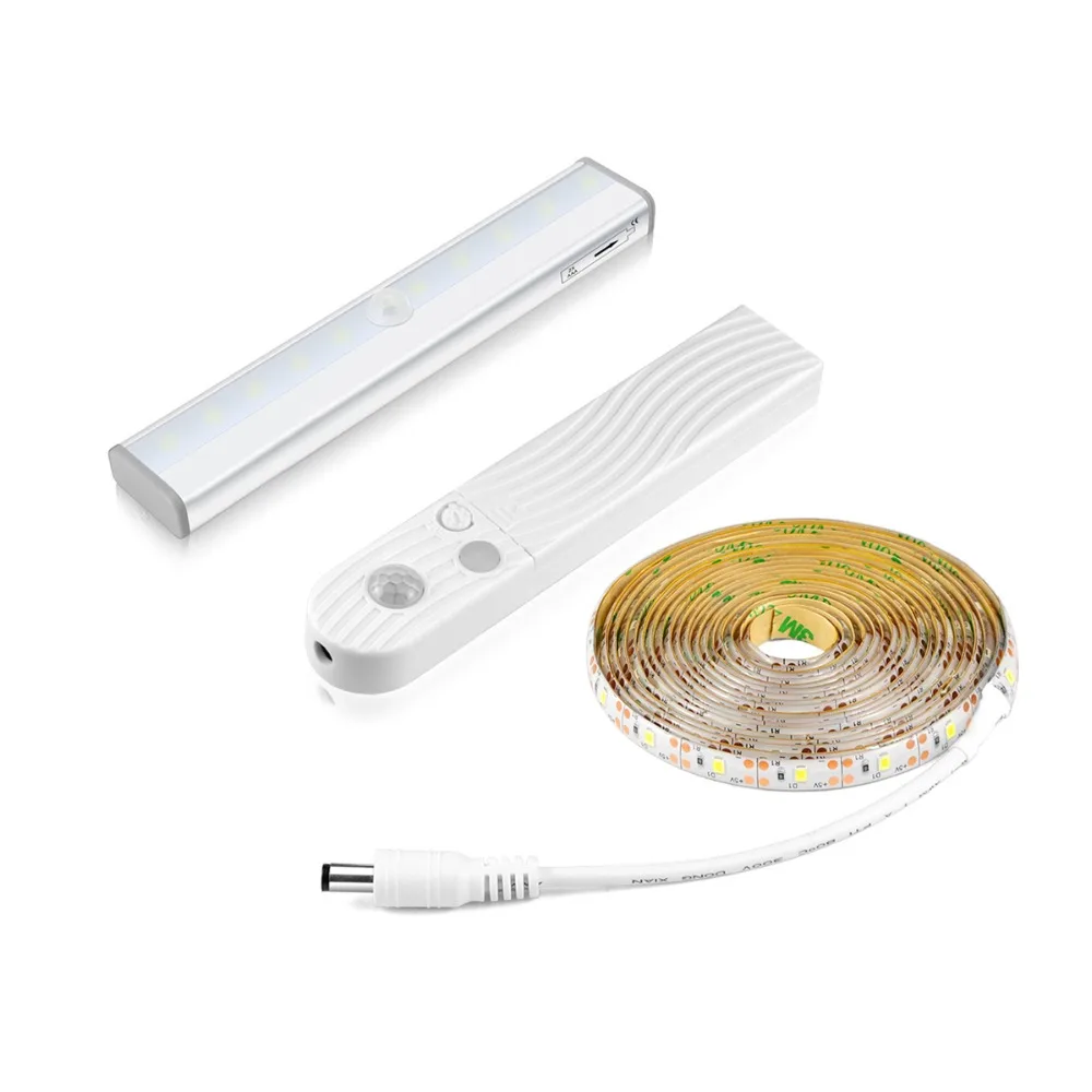 

Motion Sensor LED Night Light Stair Cabinet Bed Night Lamp Home Lighting LED Tape Light-Emitting Diode Illumination Ribbon