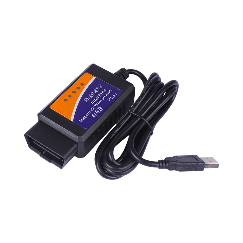 USB ELM327 V1.5 OBD2 OBDII считыватель кодов Сканер с чипом PIC18F25K80 ELM 327 USB адаптер работает на Android Windows Phone PC