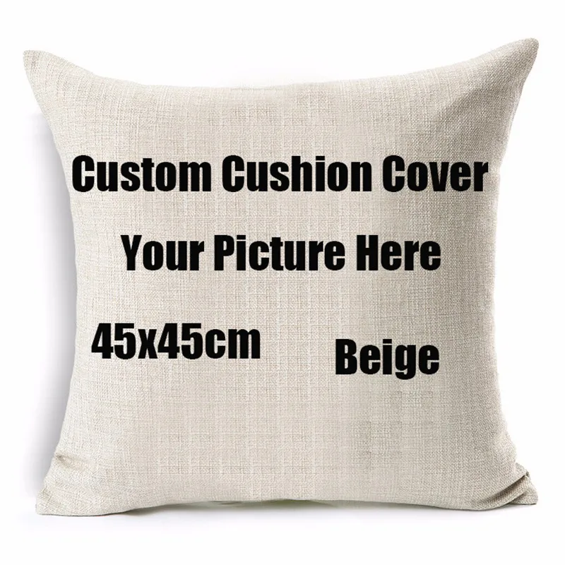 Your Design Picture Here Printed Cushion Cover Pet Wedding And