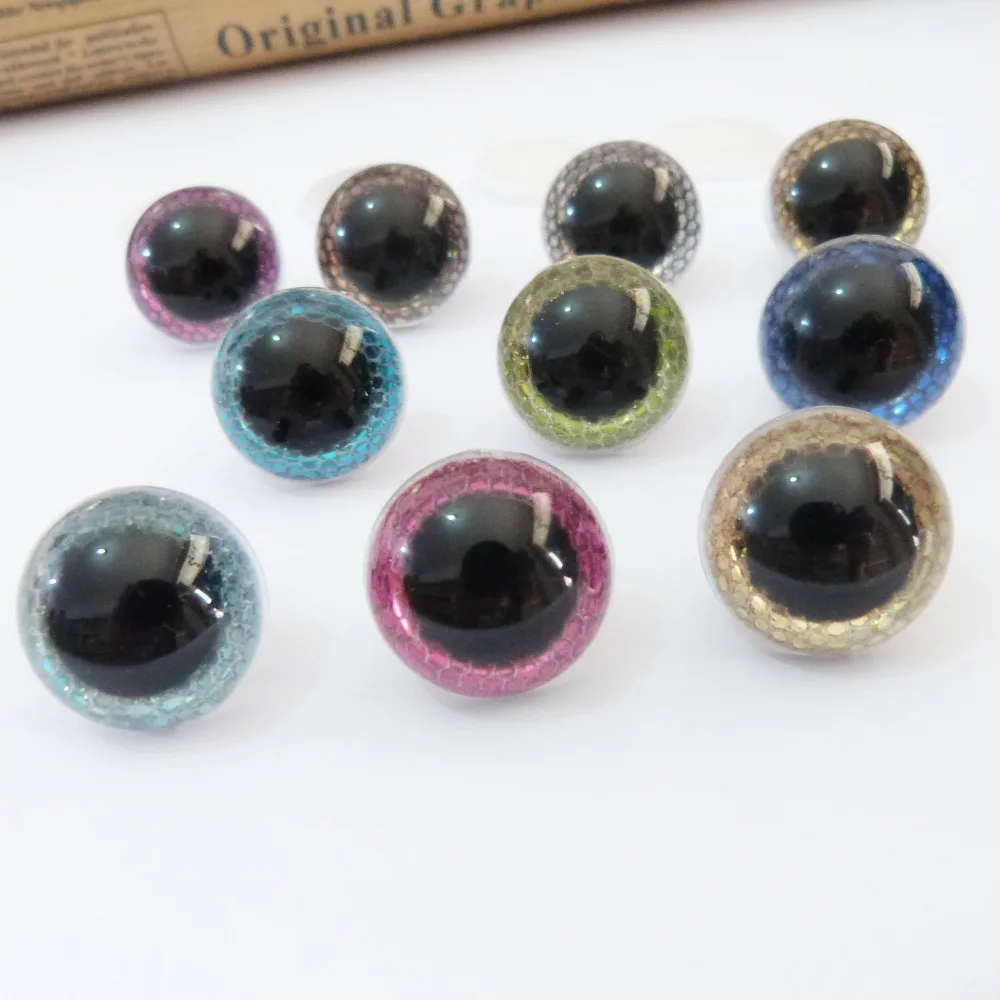 Buy 60pcs 14/16/18/20/22mm round plastic clear toy