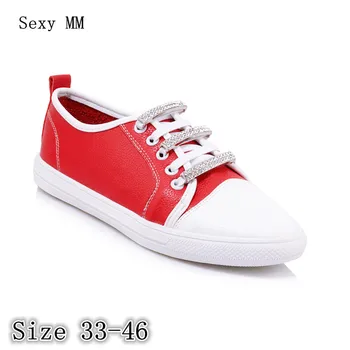 

Flats Women Loafers Woman Casual Shoes Skate Walking Flat Shoes Plus Size 33 - 40 41 42 43 44 45 46