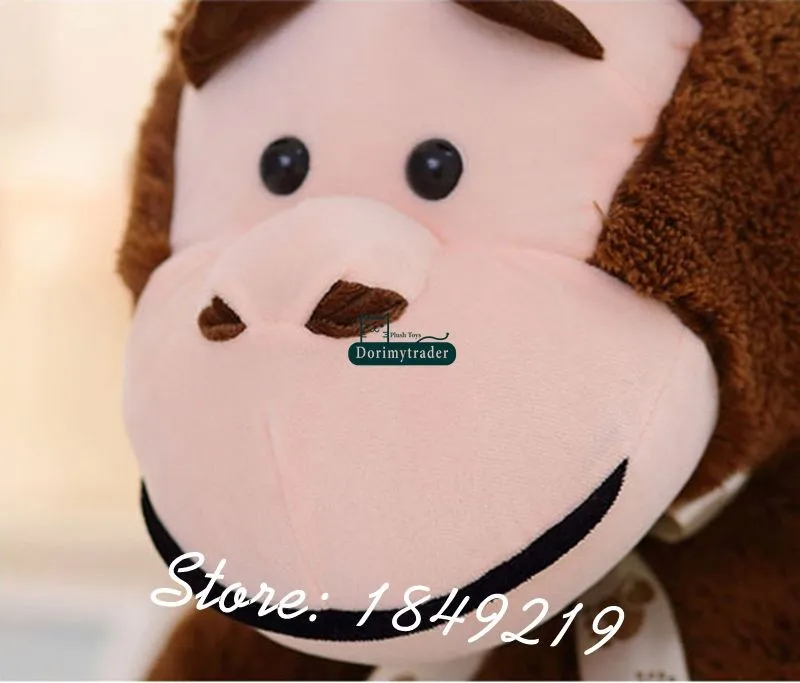 Dorimytrader 135cm Jumbo Stuffed Animal Orangutan Toy Plush Soft Funny  53''  Cartoon Monkey Doll 3 Colors Free Shipping DY61062 (4)