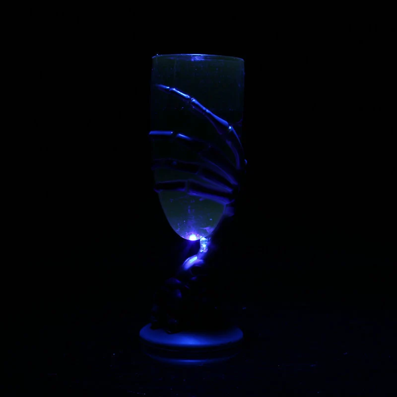 1 шт. креативный призрак лапа светодиодный стекло со свечением чашка пивная кружка вода Индуктивная чашка Хэллоуин вечерние свадебные клубы Рождество случайный цвет