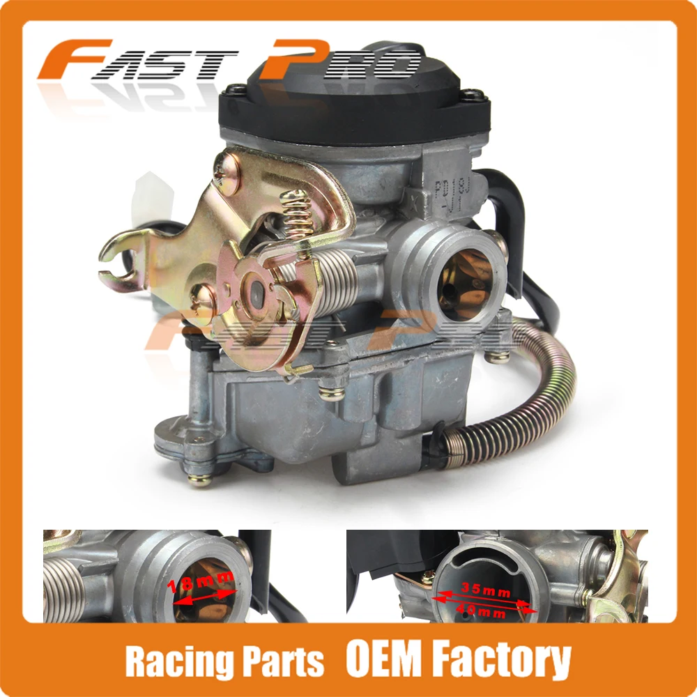 Карбюратор PD18J 18 мм для GY6 50CC Скутер мопед PD18 двигатель 139QMB 139QMA ABM ирбис ZNEN SUNL мотоцикл эндуро Байк