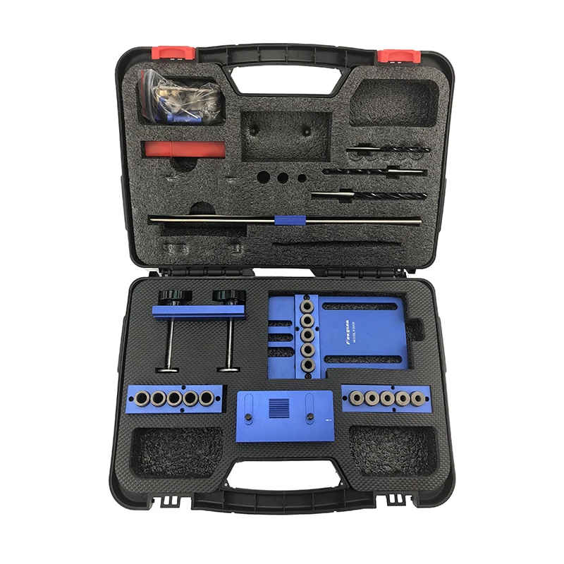 

New Updated 08400 High Precision Dowelling Jig With 5 Metric Dowel Holes(6mm,8mm,10mm)Woodworking Joinery