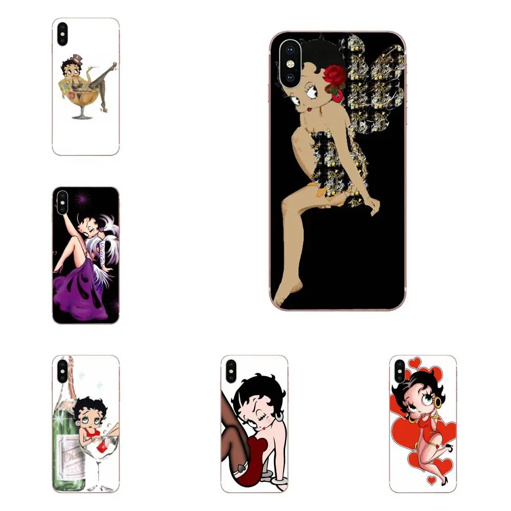 Мягкий чехол из ТПУ Betty Boop Sit In Cup для sony Xperia Z Z1 Z2 Z3 Z4 Z5 compact Mini M2 M4 M5 T3 E3 E5 XA XA1 XZ Premium |