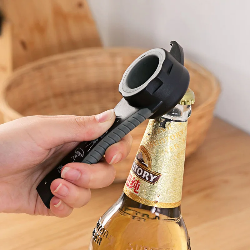 

vanzlife Stainless steel beer bottle opener household can opener Creative multi-function bottle wine starter bottle starter