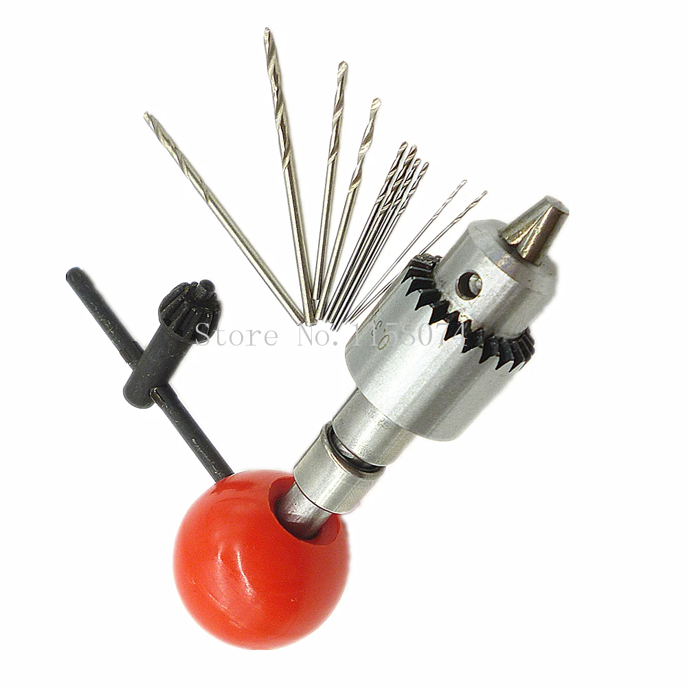 10pcs Micro Drill Bits 0.6 2mm High Speed Steel Twist Drill Set With