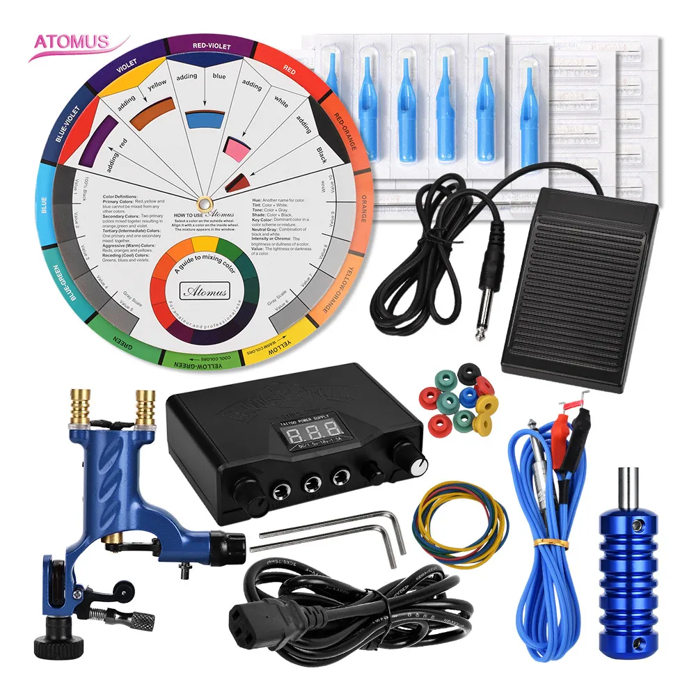 

Rotary Tattoo Machine Beginner Kit Tattoo Pen Insumos Para Tatuajes Machine Rotary Set Profesional Tatto Maquina De Tatuagem Kit