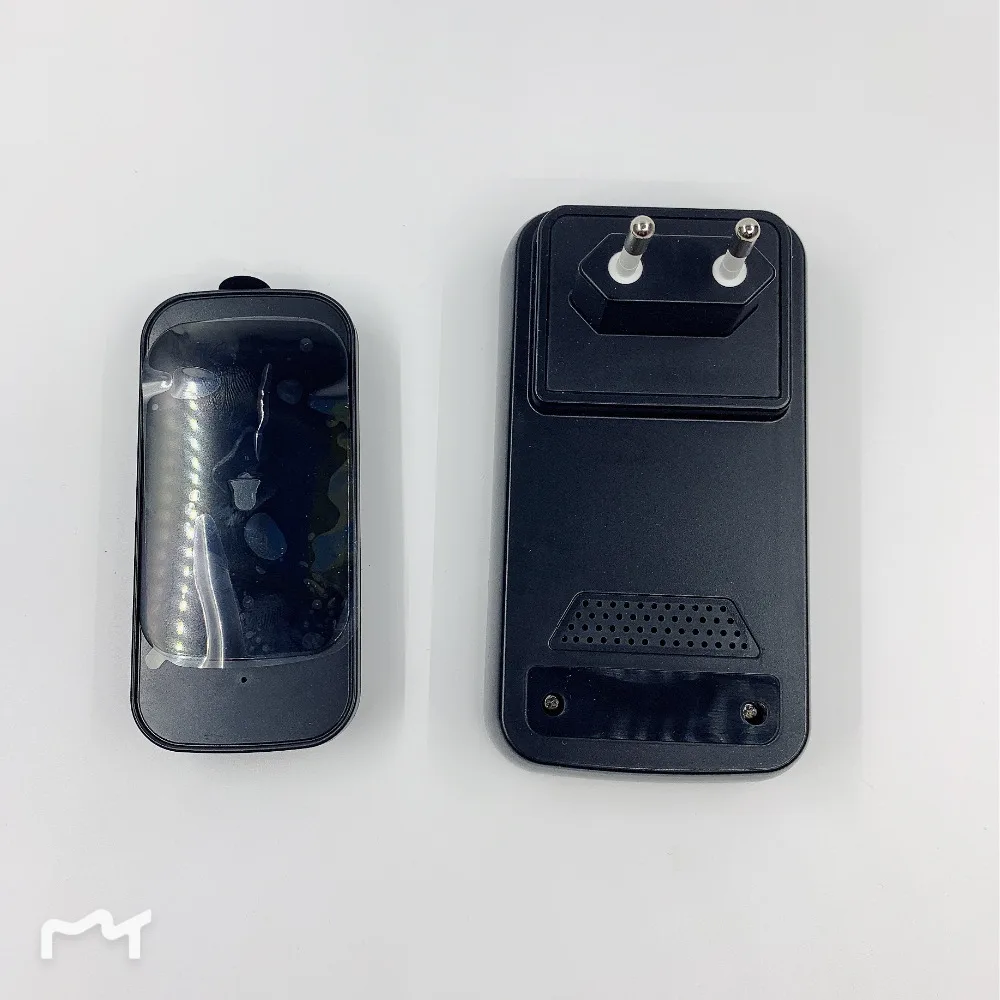 

C03 drag a wireless doorbell touch section high quality intelligent doorbell old caller European regulations black 110-240V