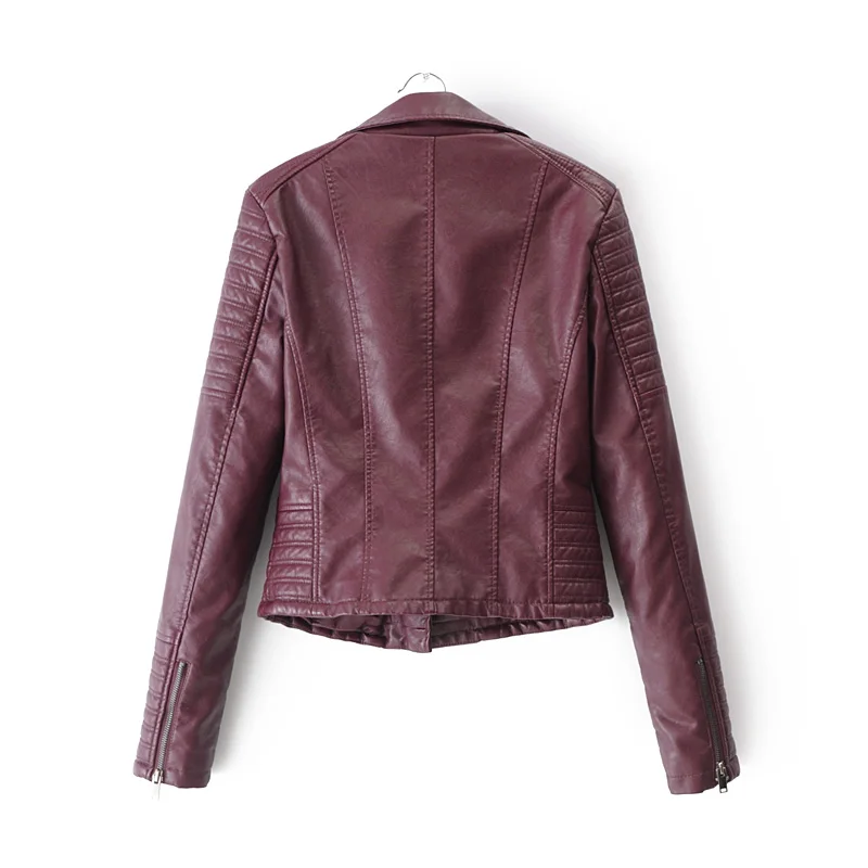 Новое поступление, брендовые зимние осенние мотоциклетные кожаные куртки, черная кожаная куртка, женское кожаное пальто, тонкая куртка из искусственной кожи