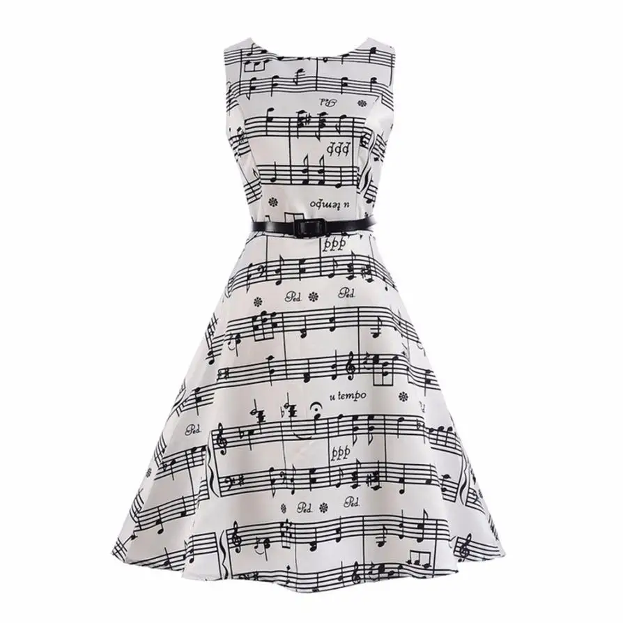 

TELOTUNY kids dresses for girls summer princess Kid Child Girls Note Print Wedding Party Summer Princess Dress+Belt Clothes J31