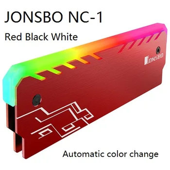 

RAM Heatsink Cooler Shell RGB 256 Color Automatic Change Aluminum Heat Sink Desktop Memory Cooling Vest