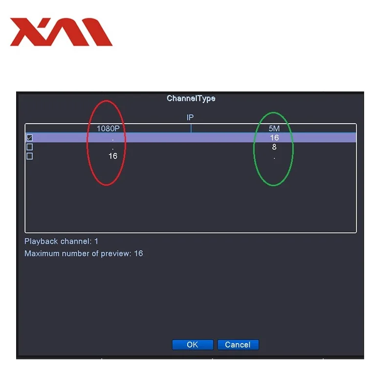  XM 5.0MP 16 Ch NVR H.265 Network Video Recorder 16Channel 1080P NVRHDMI OutputNVR BOARDSupport Onvi