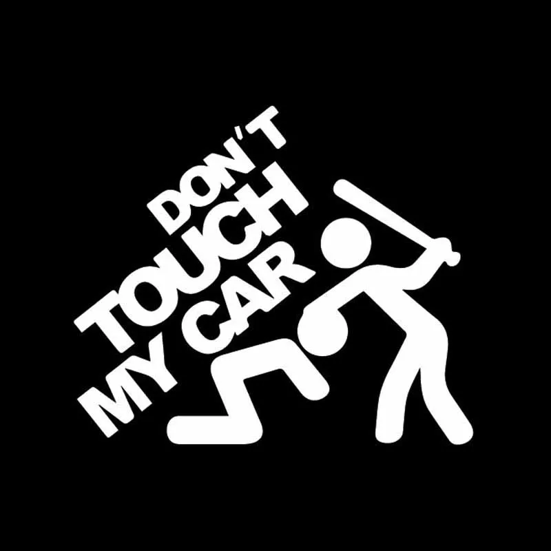 YJZT 15 5 см * 13 1 и надписью Don't Touch My автомобиля с картинкой Стикеры тонкие виниловые