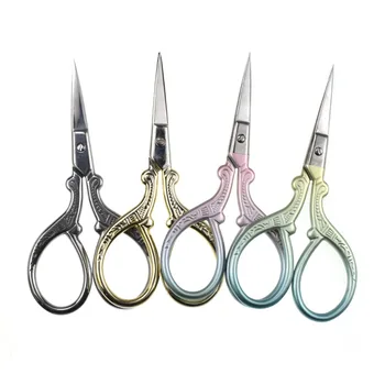 

Small Tailor Scissors Cross Stitch Sewing Tools Home Paper-cut Scissors Sharp Shears Women Silver Handcraft Sewing Accessories